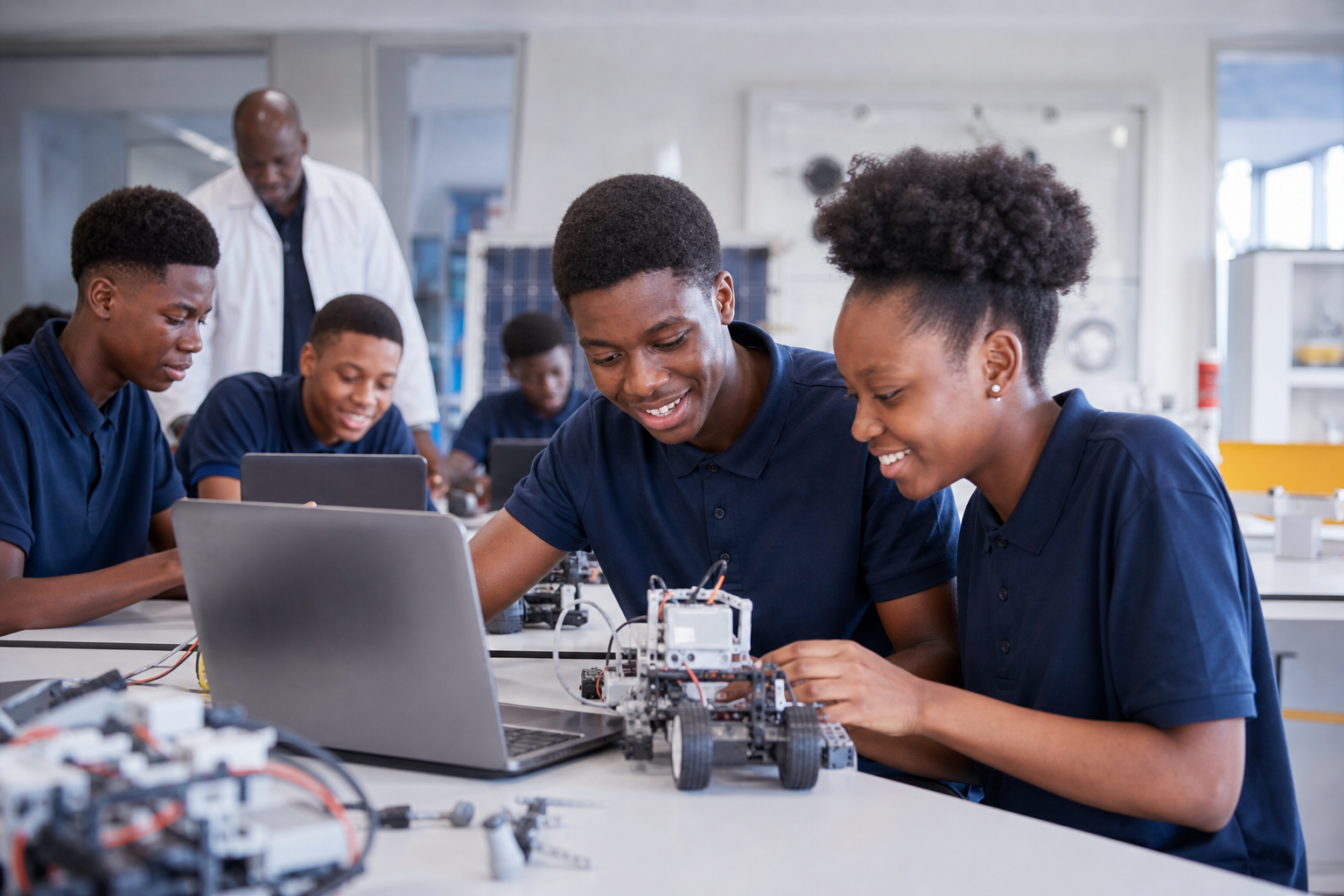 Students in STEM laboratory