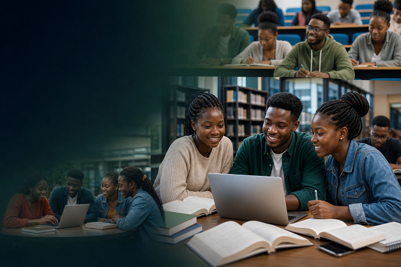 Students studying together